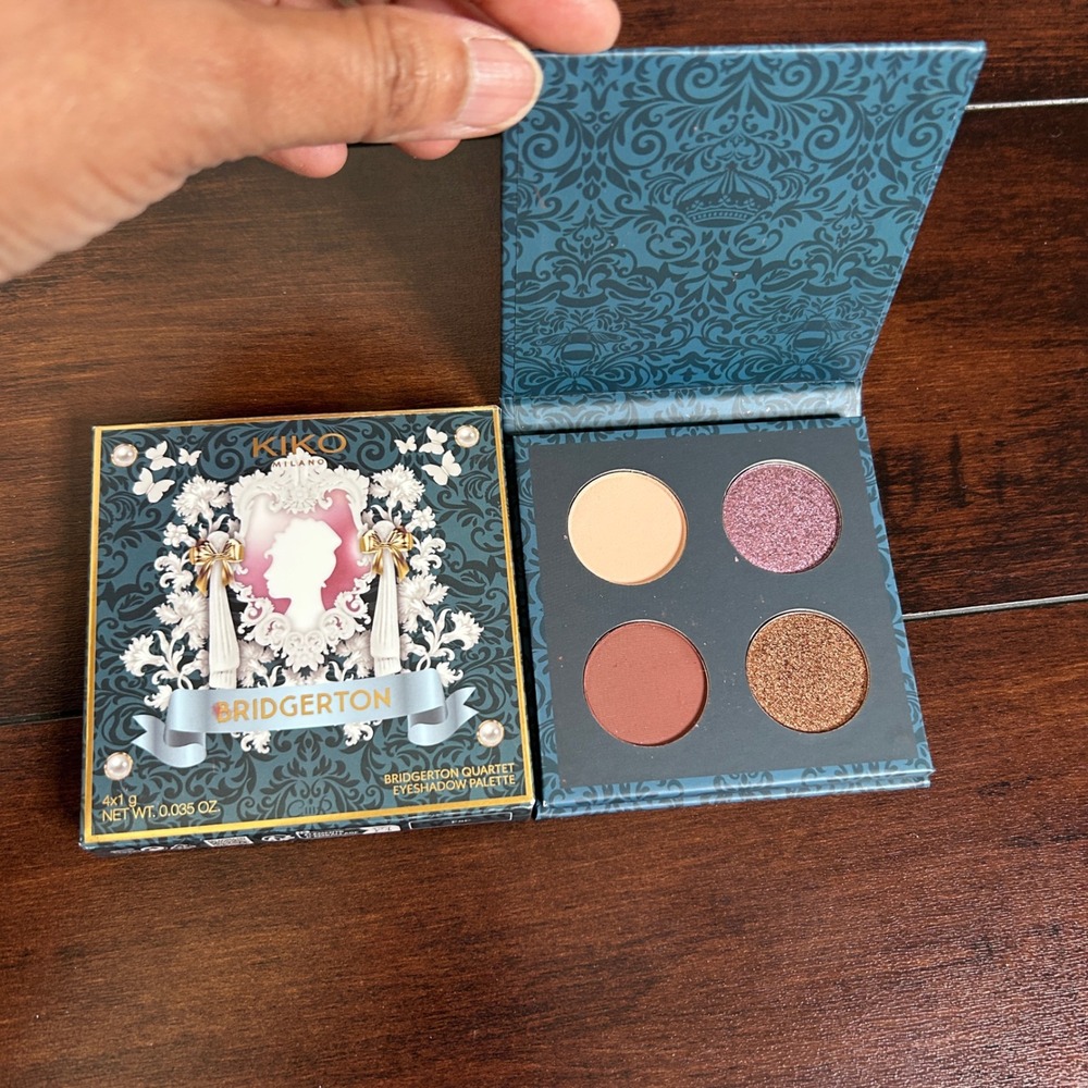 NIB Kiko Milano Bridgerton Eyeshadow Palette Womens 02 Ballroom Bliss 4 Shades